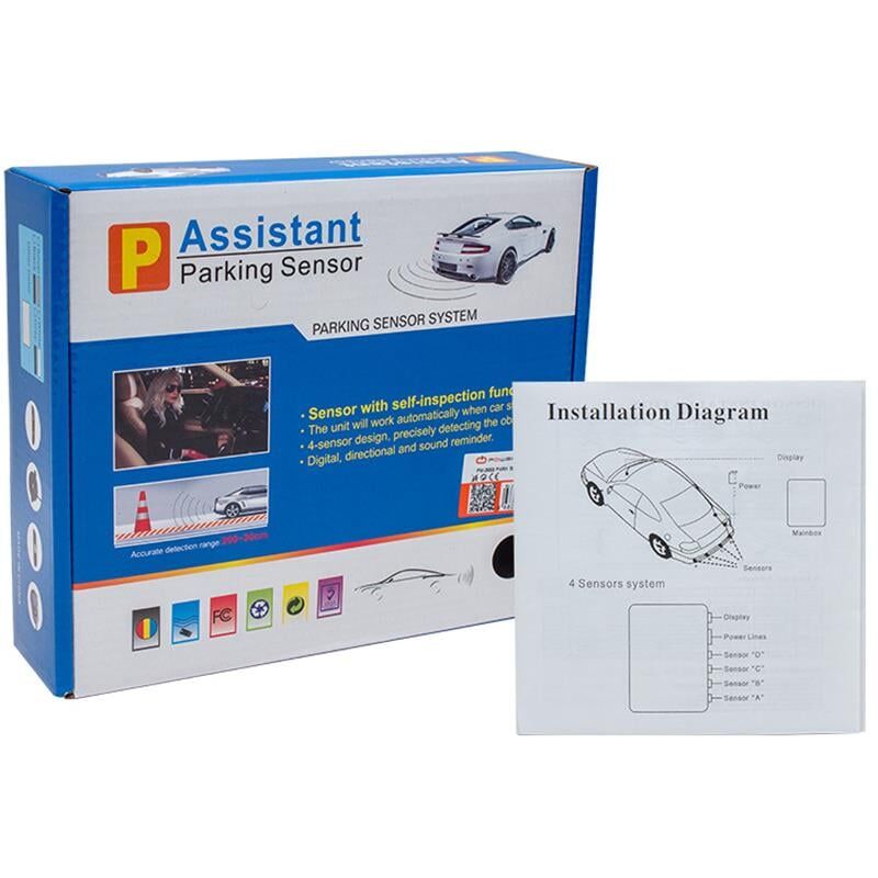 Powermaster PM-3859 Park Sensörü Ekranlı Oto Araç Arka Park Sensörü Göstergeli