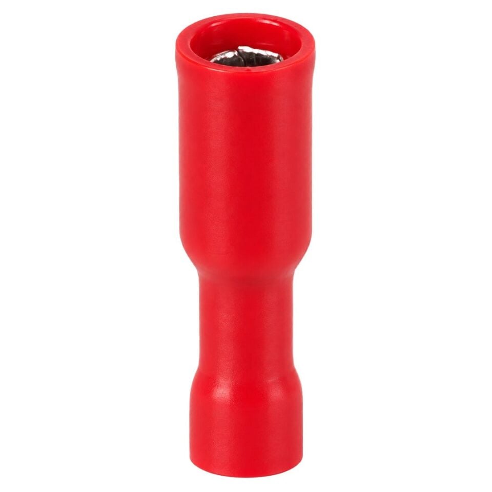 Powermaster PM-39064 0,5-1,5Mm2 Kesit 24X7x5mm Soket Kırmızı İzoleli Kablo Pabucu (100'Lü Paket)