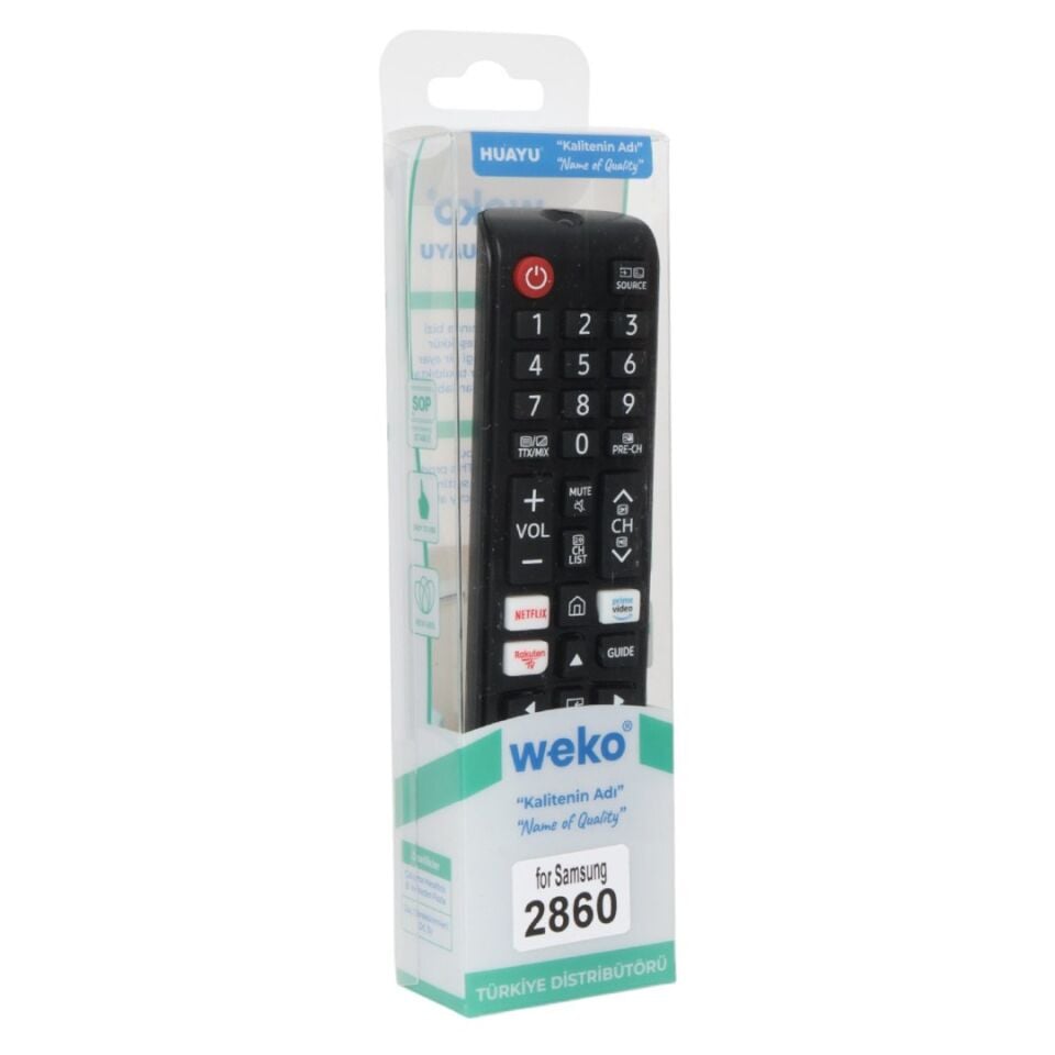 WEKO KL SAMSUNG BN59-01315B NETFLIX-PRIME VIDEO-RAKUTEN TUŞLU KISA LCD LED TV KUMANDA