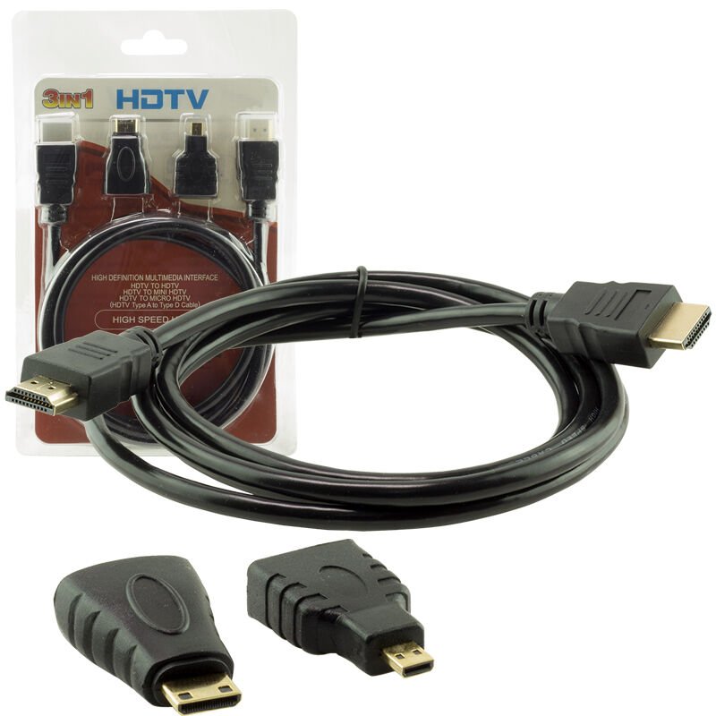 Ayt Powermaster Hdmı Kablo 3 in 1 Set 1.5 Metre Hdmı Micro Hdmı Mini Hdmı