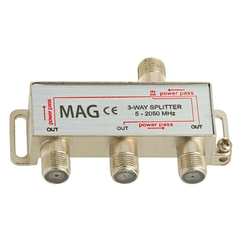 Ayt MAG 1 3 Splitter 5-2500 Mhz Uydu Kablosu Sinyali Çoklayıcı Çoğaltıcı
