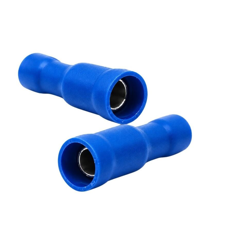 Powermaster PM-39054 1,5-2,5MM2 Kesit 24X7x5mm Soket Mavi İzoleli Kablo Pabucu (100'Lü Paket)