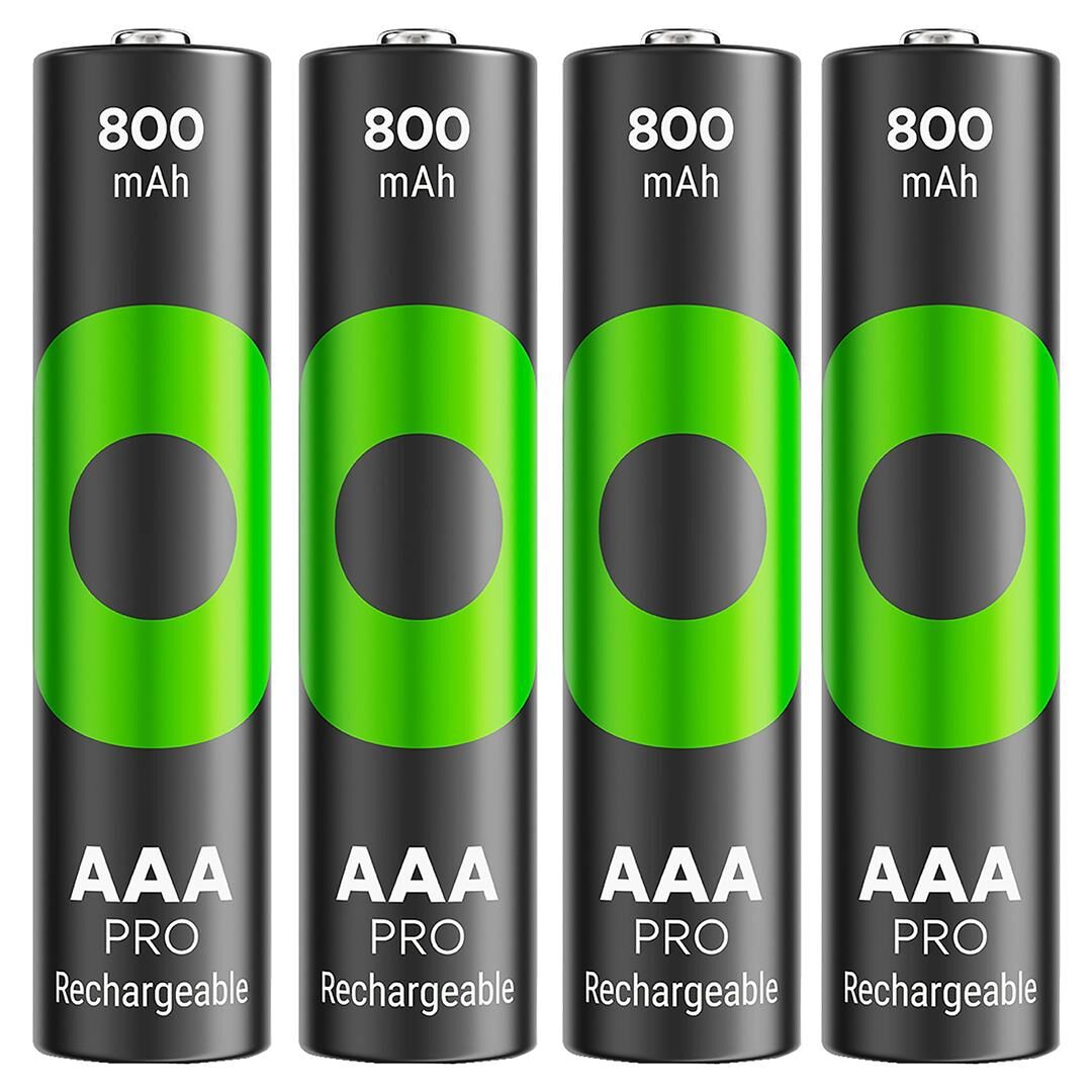 GP Recyko Pro 800 Mah Ni-Mh 1.2 Volt AAA İnce Kalem Şarjlı Pil 4Lü Paket