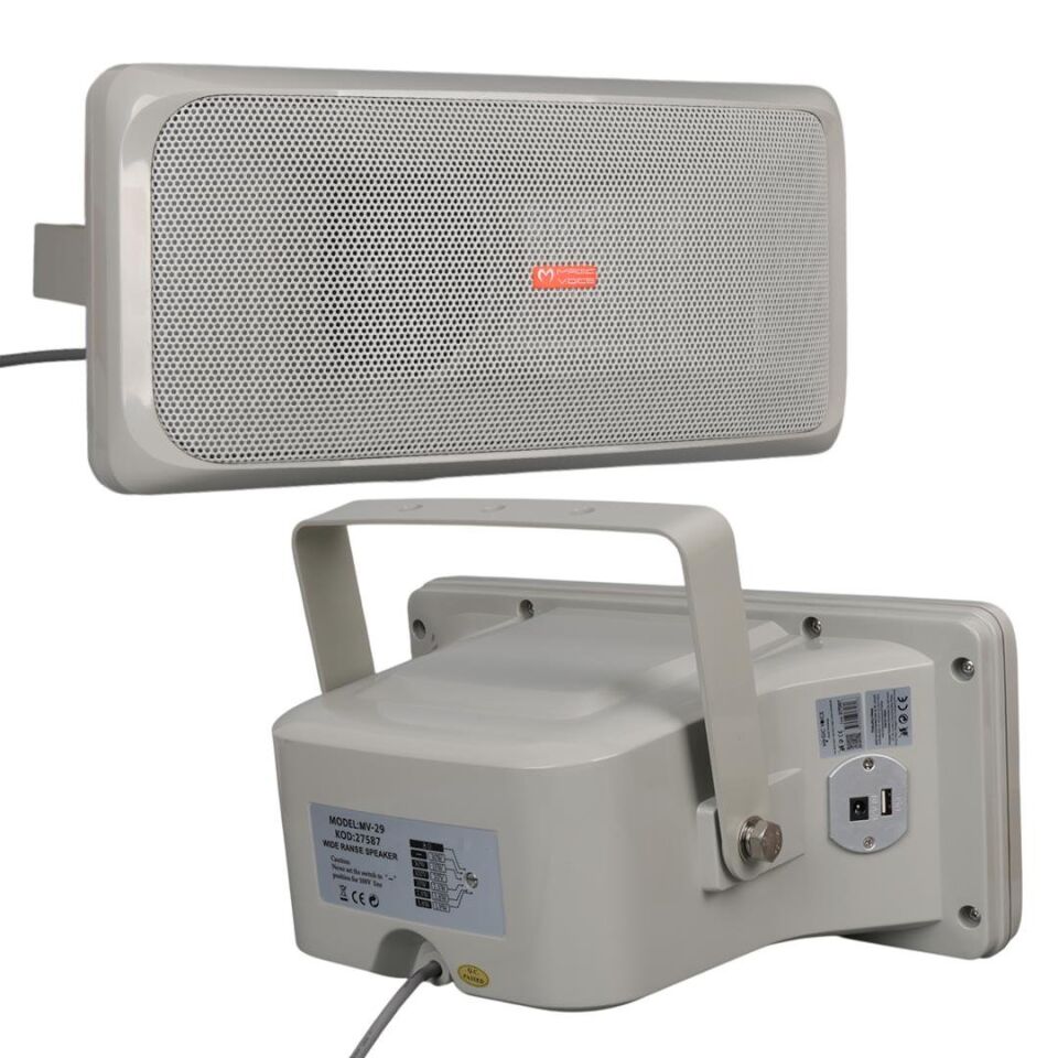 Ayt Magicvoice MV-29 30 Watt 100 Volt Usb'li Horn Hoparlör Dış Cephe Cami Okul Hoparlörü