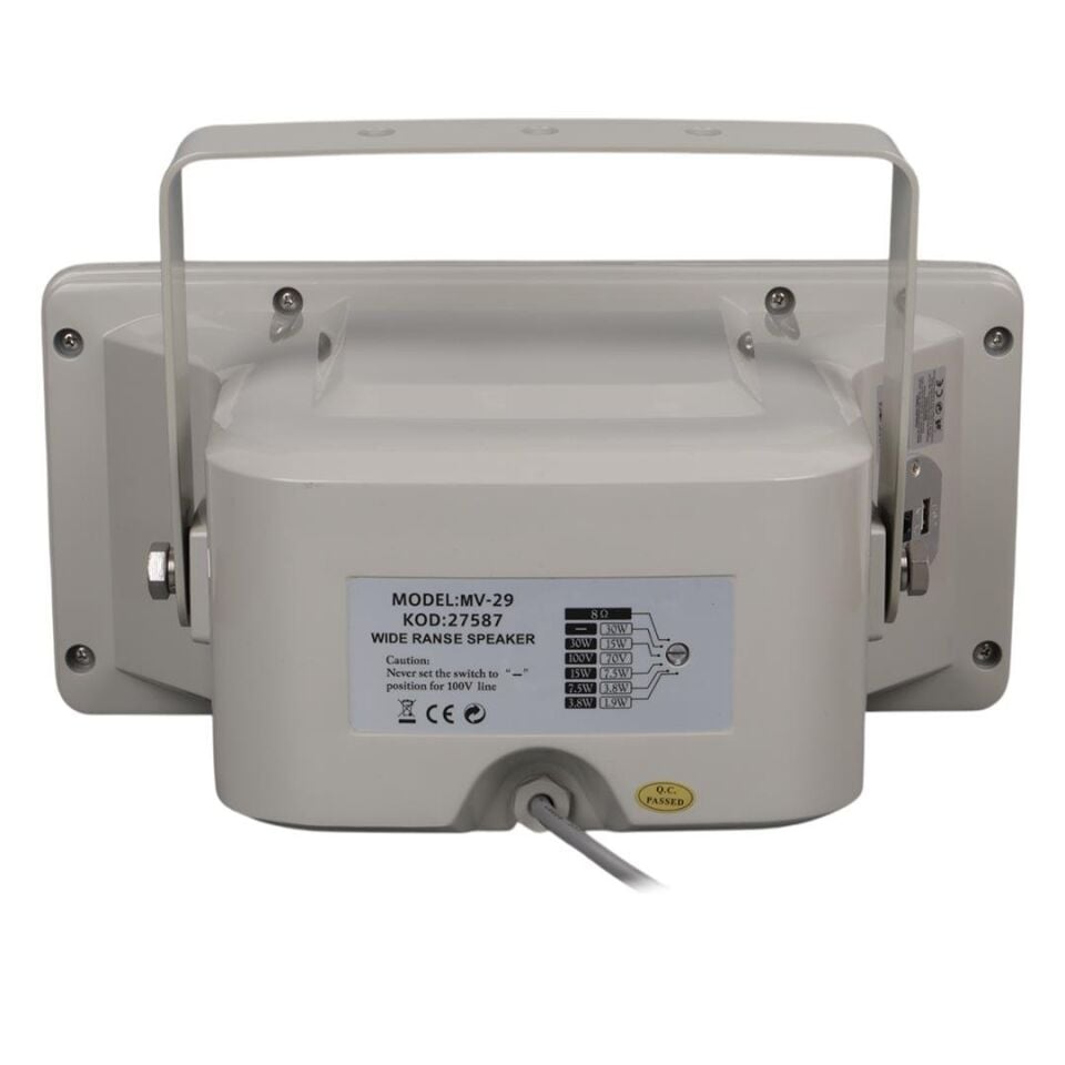 Ayt Magicvoice MV-29 30 Watt 100 Volt Usb'li Horn Hoparlör Dış Cephe Cami Okul Hoparlörü