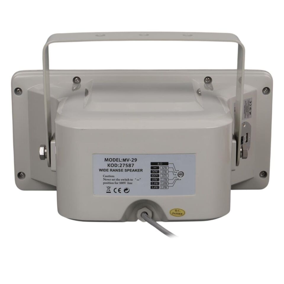 Ayt Magicvoice MV-29 30 Watt 100 Volt Usb'li Horn Hoparlör Dış Cephe Cami Okul Hoparlörü
