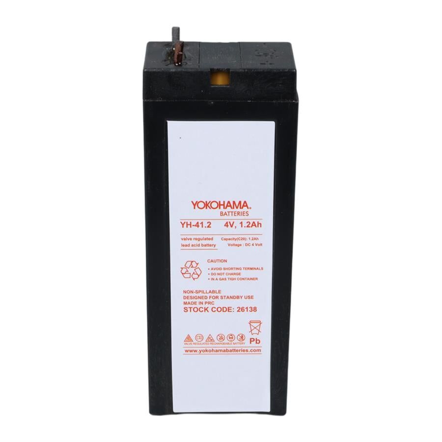 Ayt Yokohama Yh-41.2 4 Volt 1.2 Amper Kuru Akü 35.2x22x91 Mm Yeni Tarihli Taze Akü