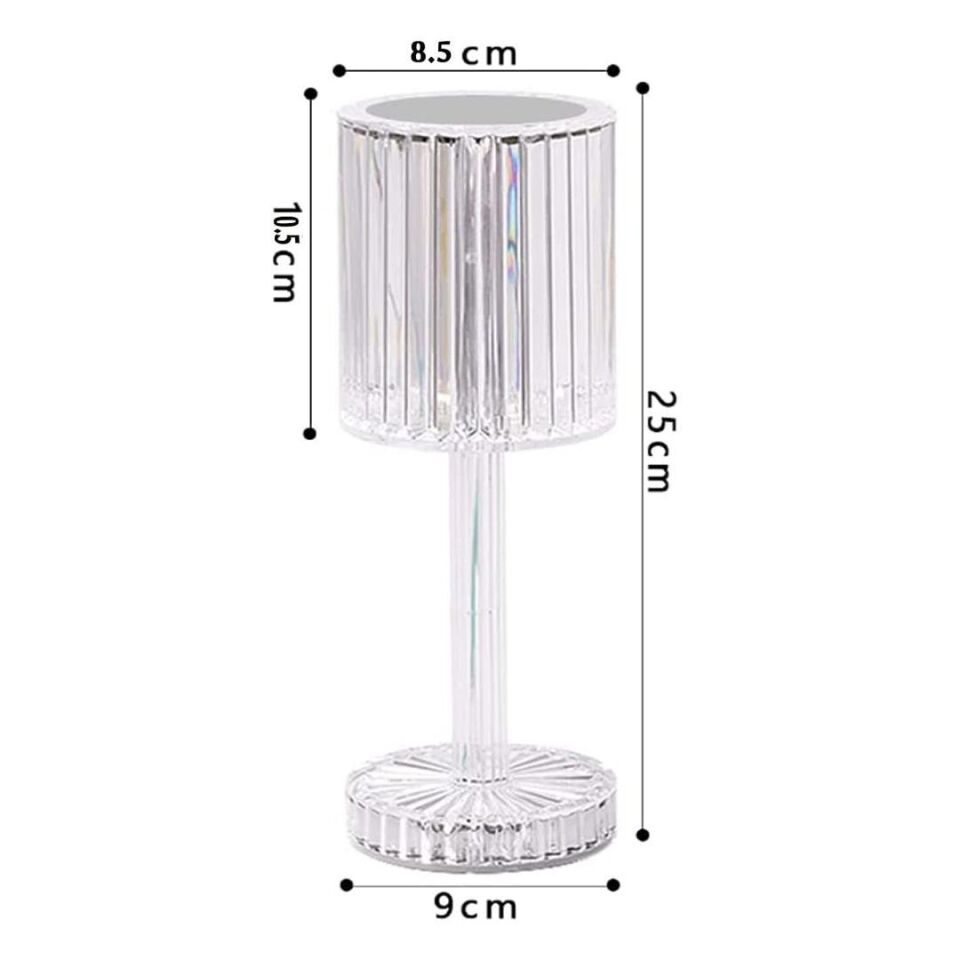 Ayt Powermaster HA-1788 Dekoratif Rgb Renkli Led'li Ambiyans Masa Gece Lambası Şarjlı Dokunmatik Tuşlu Aydınlatma Lamba