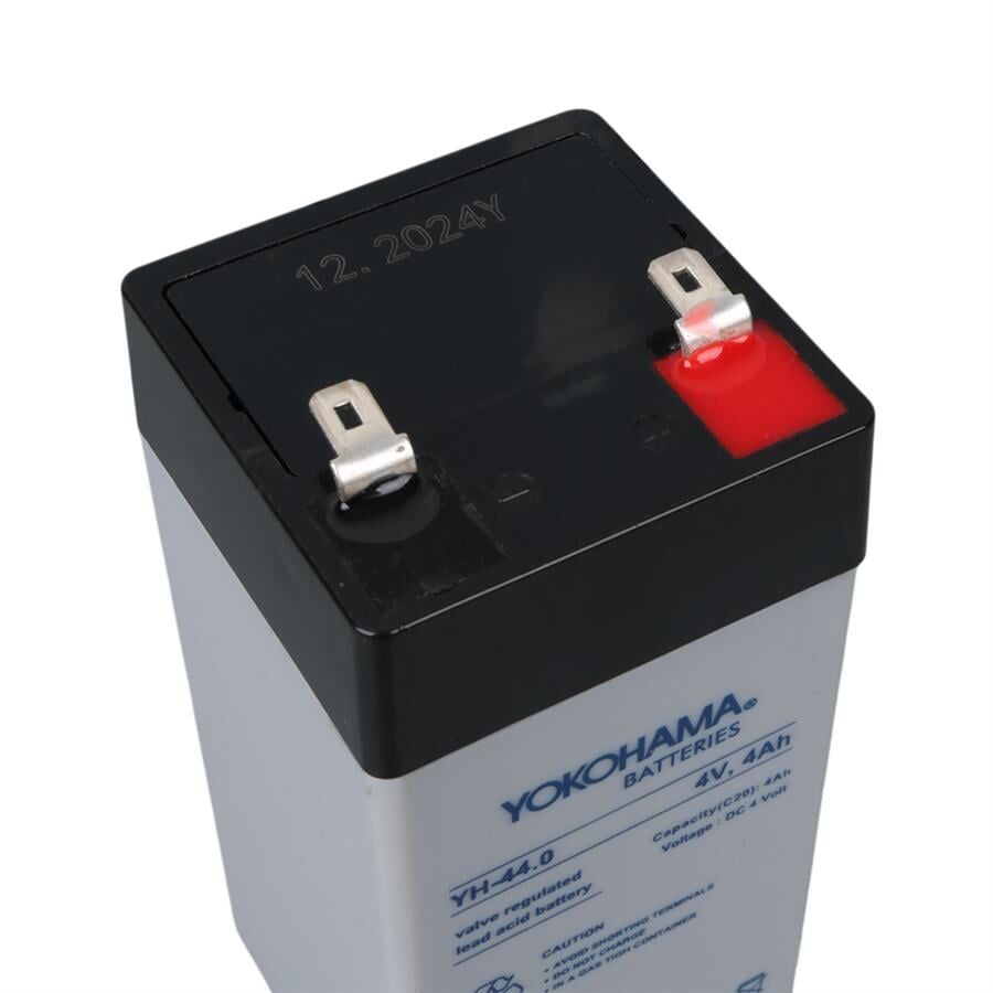 Ayt Yokohama Yh-44.0 4 Volt 4 Amper Kuru Akü 46x46x100 Mm Yeni Tarihli Taze Akü