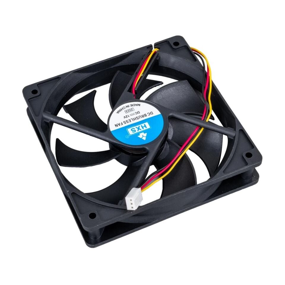 Ayt Powermaster IC-216 Fırçasız DC Fan 120X120x25mm 12 Volt 3 Pin 12x12x2,5 Cm Soğutucu Fan Soketli