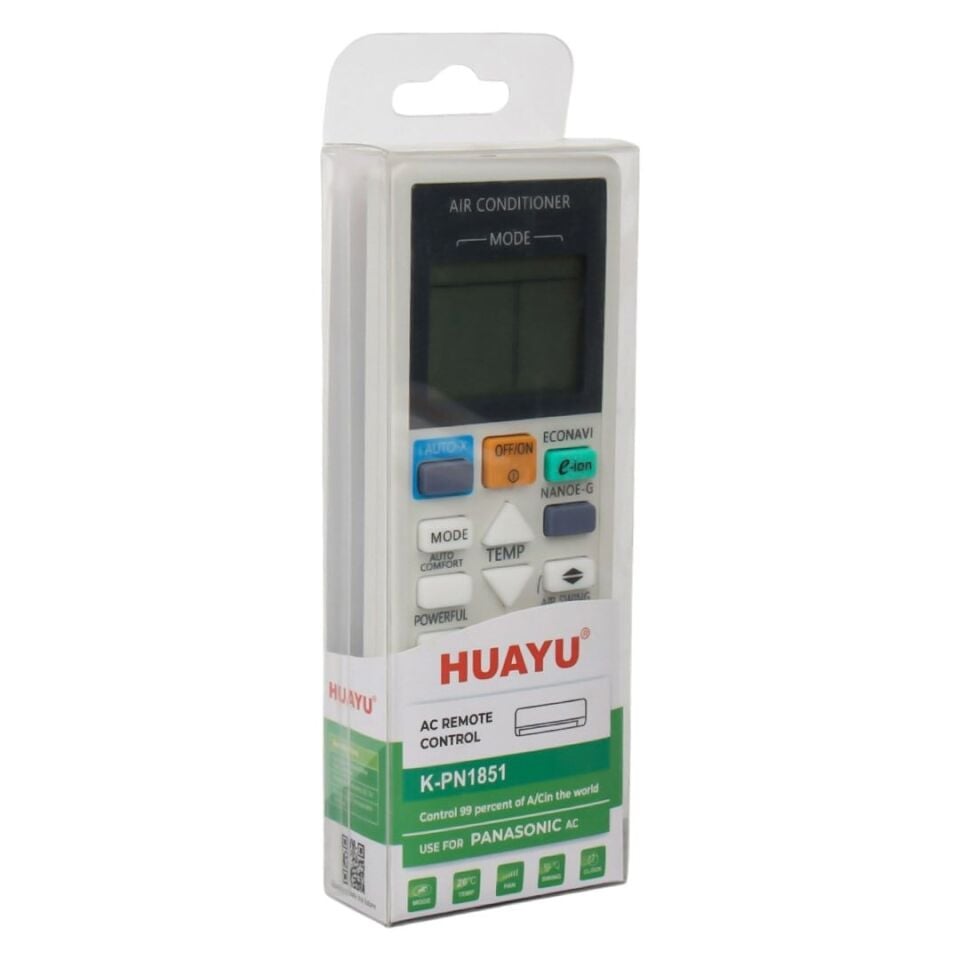 Huayu K-PN1851 Universal Panasonic Klima Kumandası Tüm Panasonik Klimalara Uyumlu