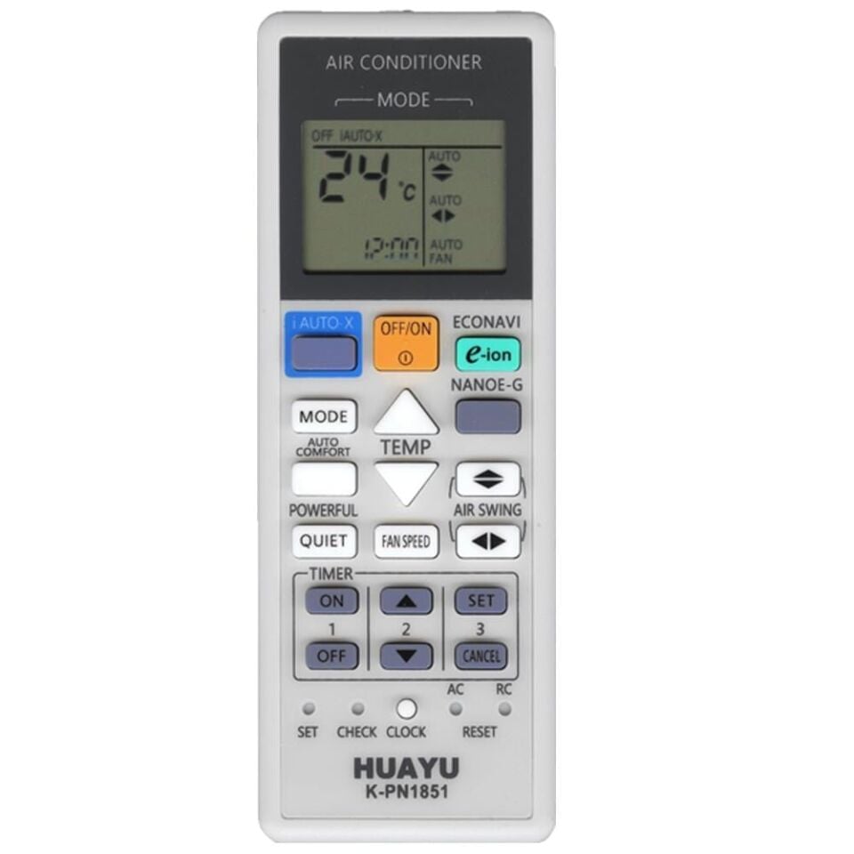 Huayu K-PN1851 Universal Panasonic Klima Kumandası Tüm Panasonik Klimalara Uyumlu
