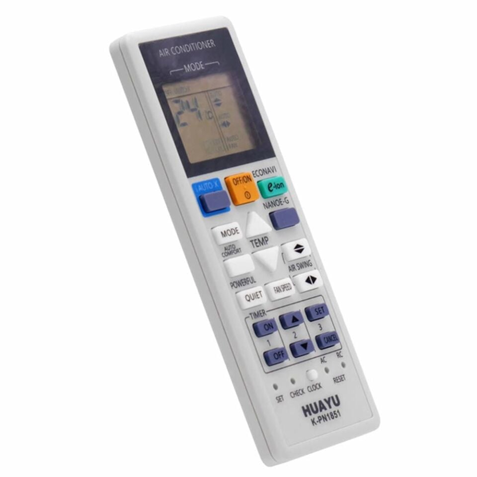 Huayu K-PN1851 Universal Panasonic Klima Kumandası Tüm Panasonik Klimalara Uyumlu