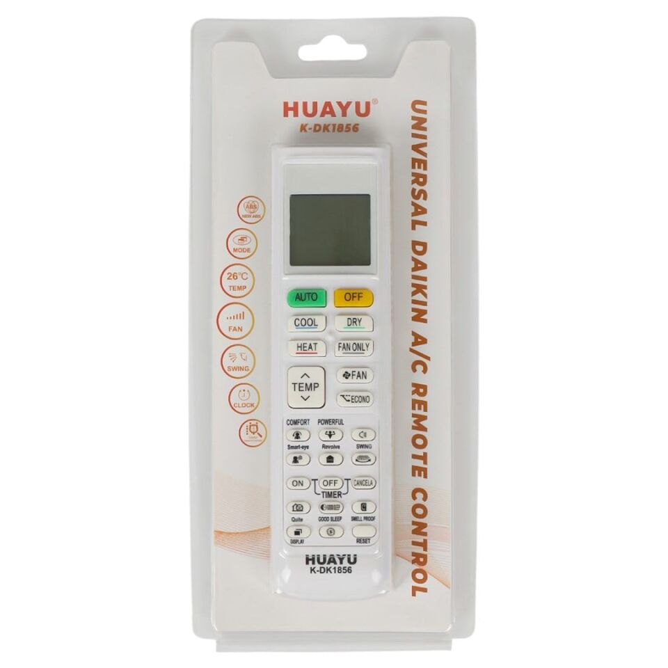 Huayu K-DK1856 Daikin Tüm Modeller Akıllı Universal Klima Kumandası