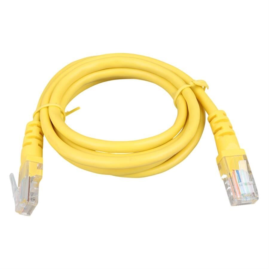 Ayt 1.5 Metre Sarı 24 Awg Cat5 Ethernet Kablosu 150 Cm Jack Soketleri Takılı Hazır İnternet Kablosu