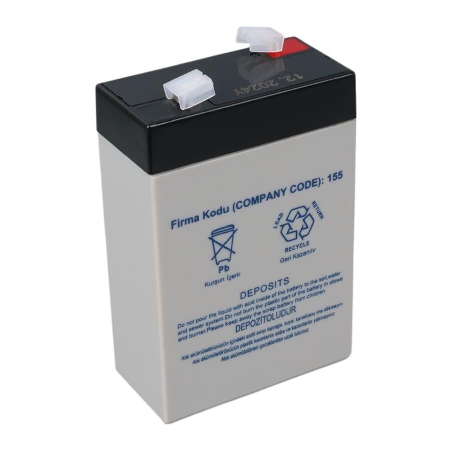 Ayt Yokohama YH-62.3 6 Volt 2.3 Amper Akü 101x66x33 mm Yeni Tarihli Taze Akü