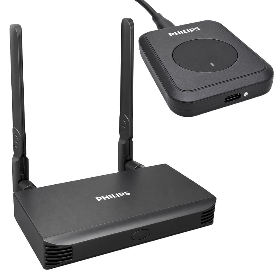 Philips SWR8106E/93 Kablosuz HDMI & VGA Görüntü Aktarıcı Set - 50 Metre Menzilli