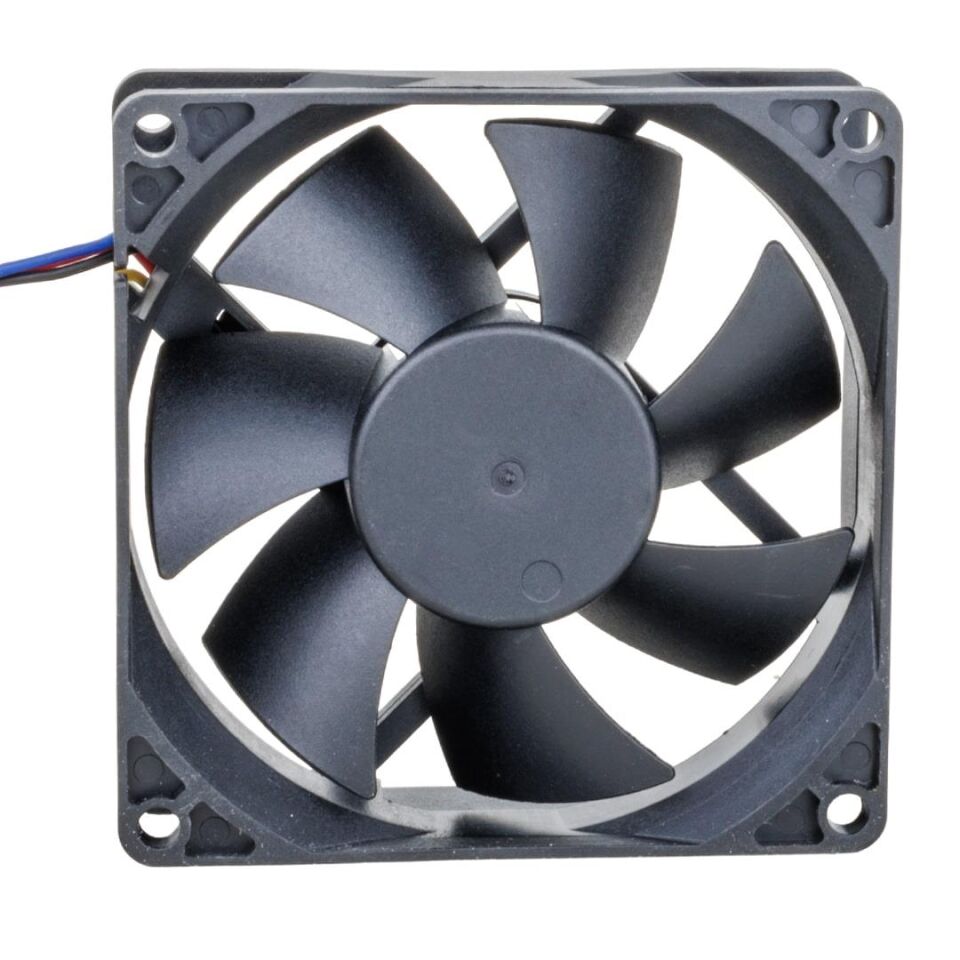 Powermaster 12 Volt 8x8 Cm Pc Kasa Fanı 80x80x25 Mm Soğutucu Fan 4 Kablolu