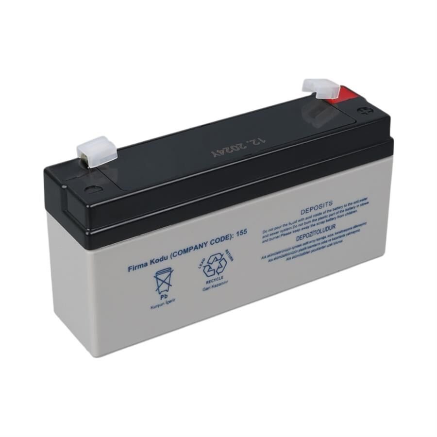 Ayt Yokohama YH-63.2 6 Volt 3.2 Amper Akü 125x33x60 mm Yeni Tarihli Taze Akü