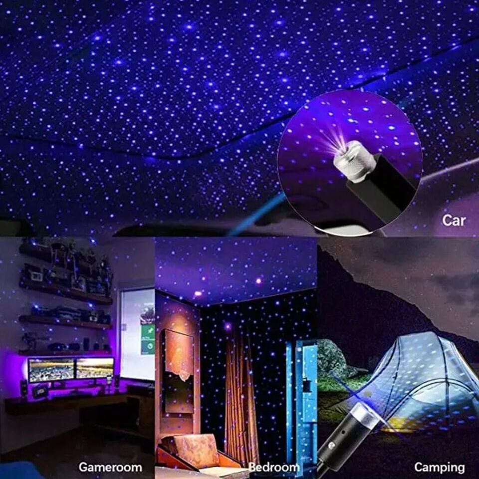 Ayt Powermaster Pm-19970 Araç İçi Dekoratif Led Işık Mavi Araç Oto Tavan Ambiyans Aydınlatma Led