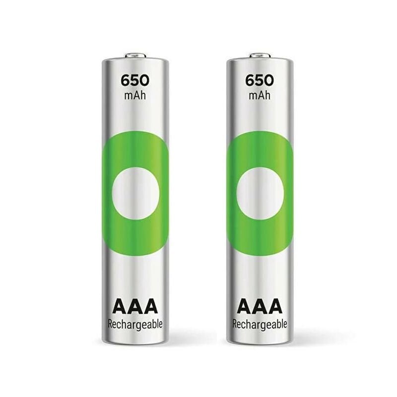 Gp Recyko 650 Mah R03 AAA Şarjlı 2'li İnce Kalem Pil