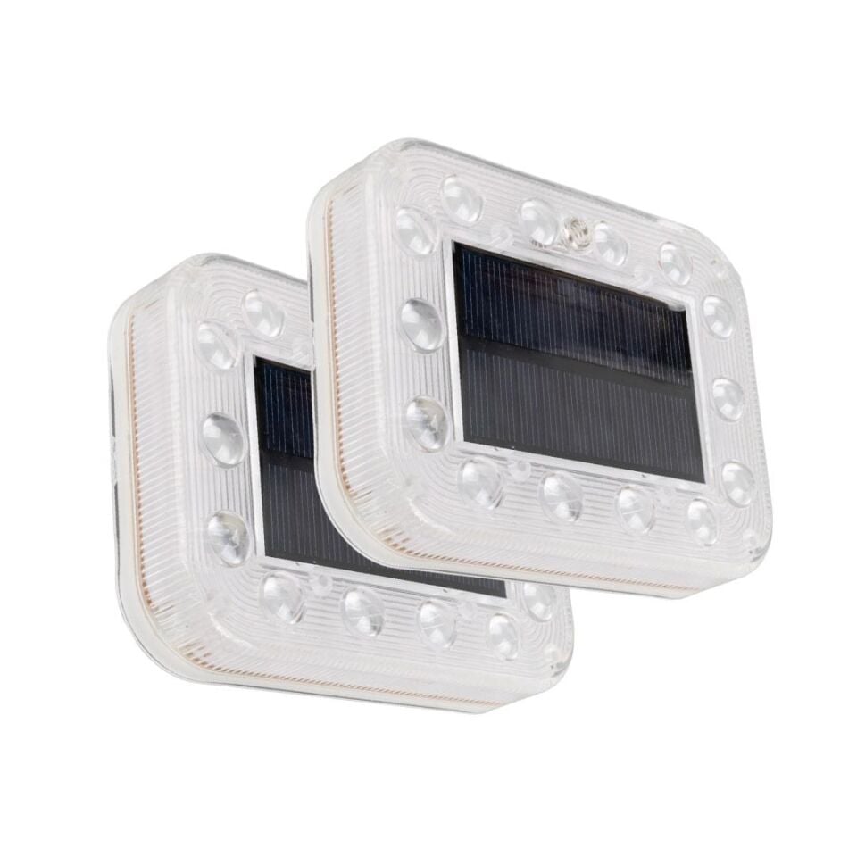 Sunup Solar Ledli Yanıp Sönen Oto Araç İkaz Lambası Renkli Aç Kapan Düğmeli