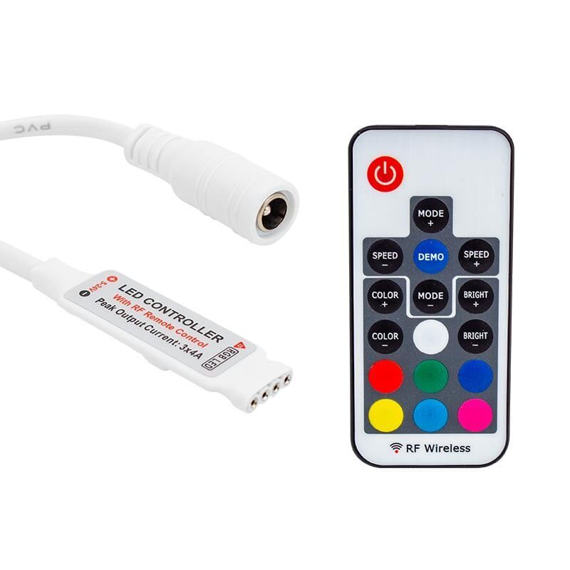 Powermaster 12 Volt RF Küçük Modüllü Uzak Mesafe Algılamalı Led Kontrol Cihazı Led Kontrol Modülü Devresi