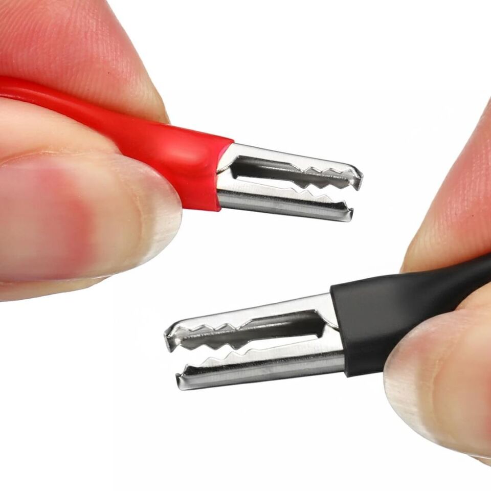 Powermaster Pm-28659 Usb Dişi Küçük Krokodil Uçlu 5V 2A Test Kablosu 60 CM Akü Maşası Usb Kablo