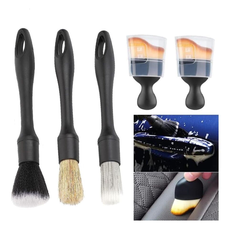 Sunup SN-29167 Çok Fonksiyonlu 5'Li Oto Detay Temizleme Fırça Seti