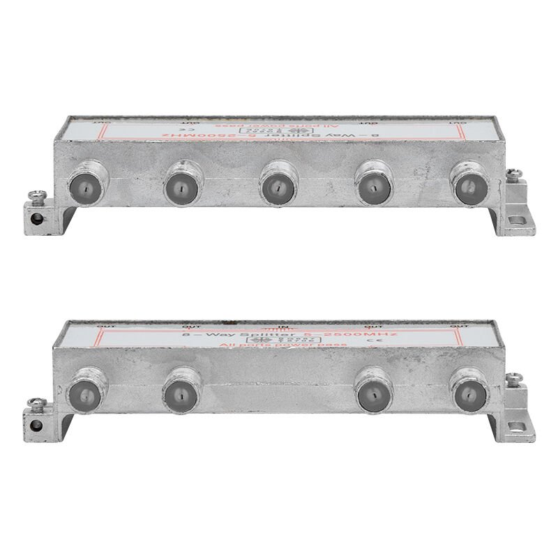 Ayt 1 8 Uydu Dağıtıcısı 5-2500 Mhz Splitter Tek Sinyal Girişini 8 Çıkışa Çoklayıcı