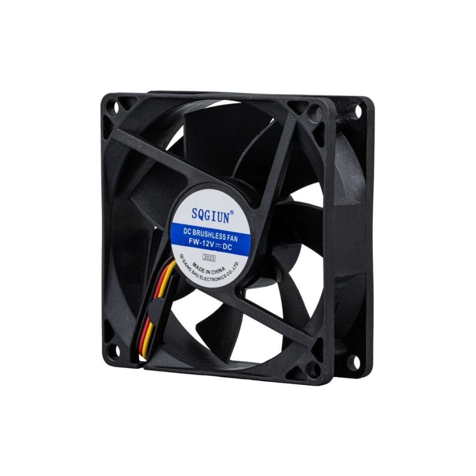 Powermaster Ic-216 Fırçasız DC Fan 80x80x25 Mm 12 Volt 2 Pin Soğutucu Fan 8x8x2.5 Cm