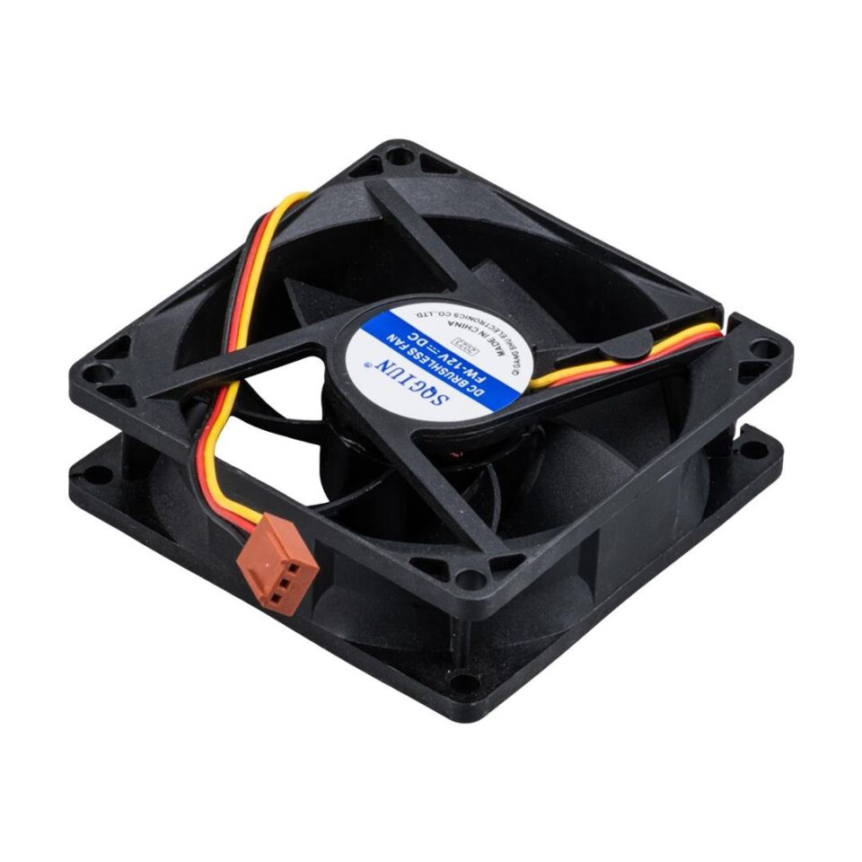 Powermaster Ic-216 Fırçasız DC Fan 80x80x25 Mm 12 Volt 2 Pin Soğutucu Fan 8x8x2.5 Cm