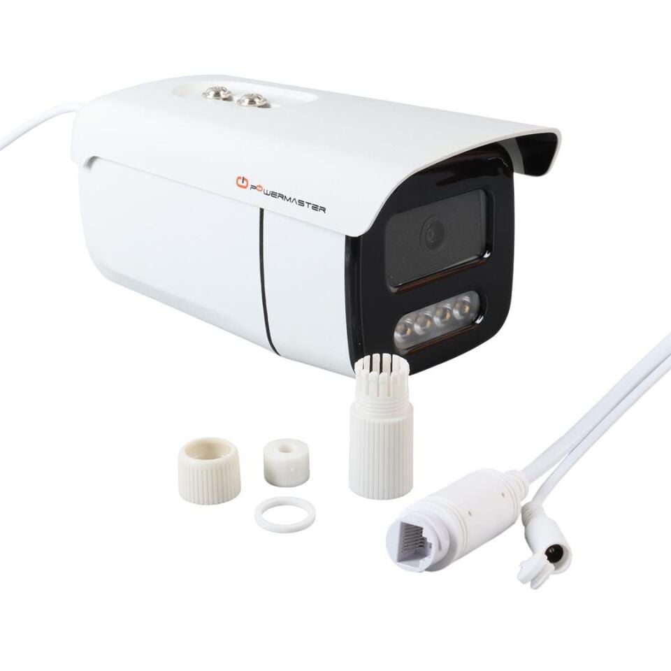 Powermaster PM-19419 3 MP 4 Atom Led Ipc Metal Kasa Poe siz IP Bullet Kamera Güvenlik Kamerası