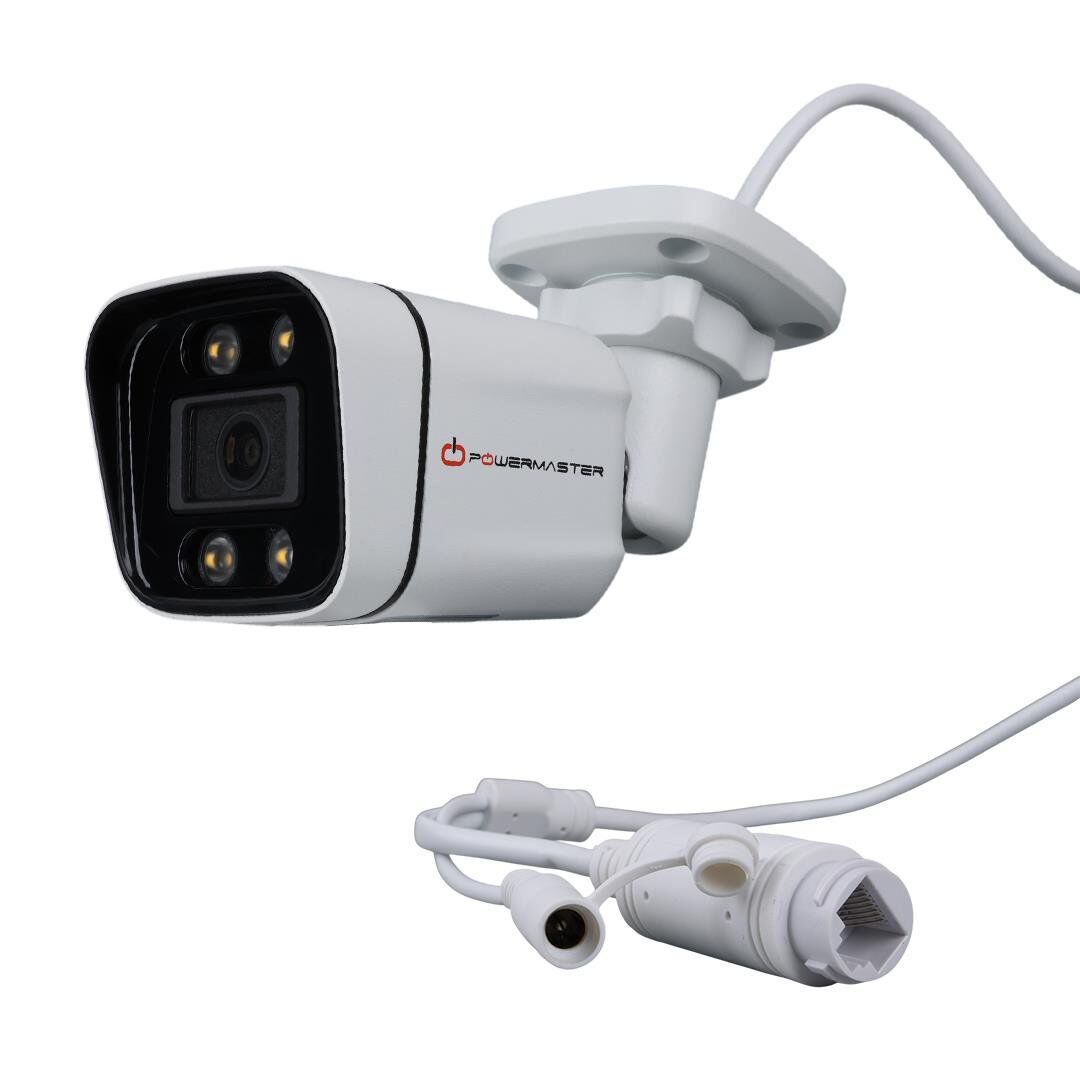 Powermaster PM-6380 2MP H265+Poe Kamera  Metal Kasa IP Güvenlik Kamerası