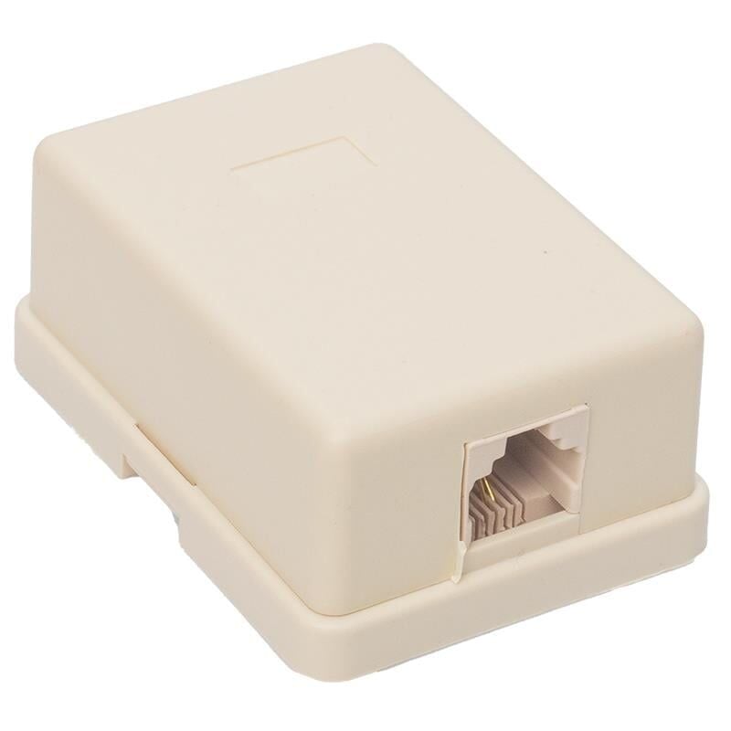 Powermaster Telefon Kutusu Tekli 6p 2c Telefon Kablosu Soketi Kutusu