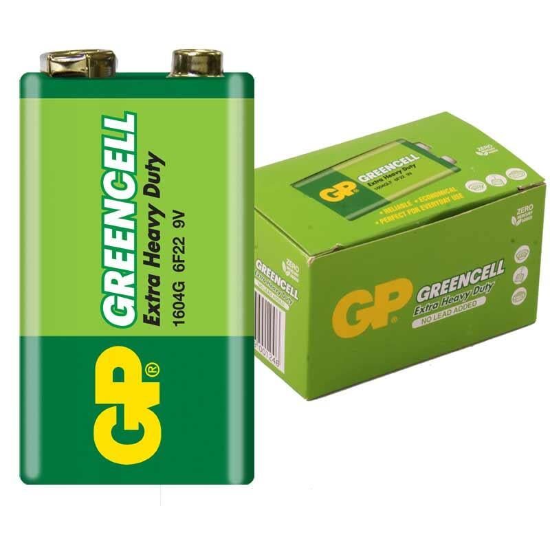 GP 1604G-B Greencell 9 Volt Pil 10'lu Paket