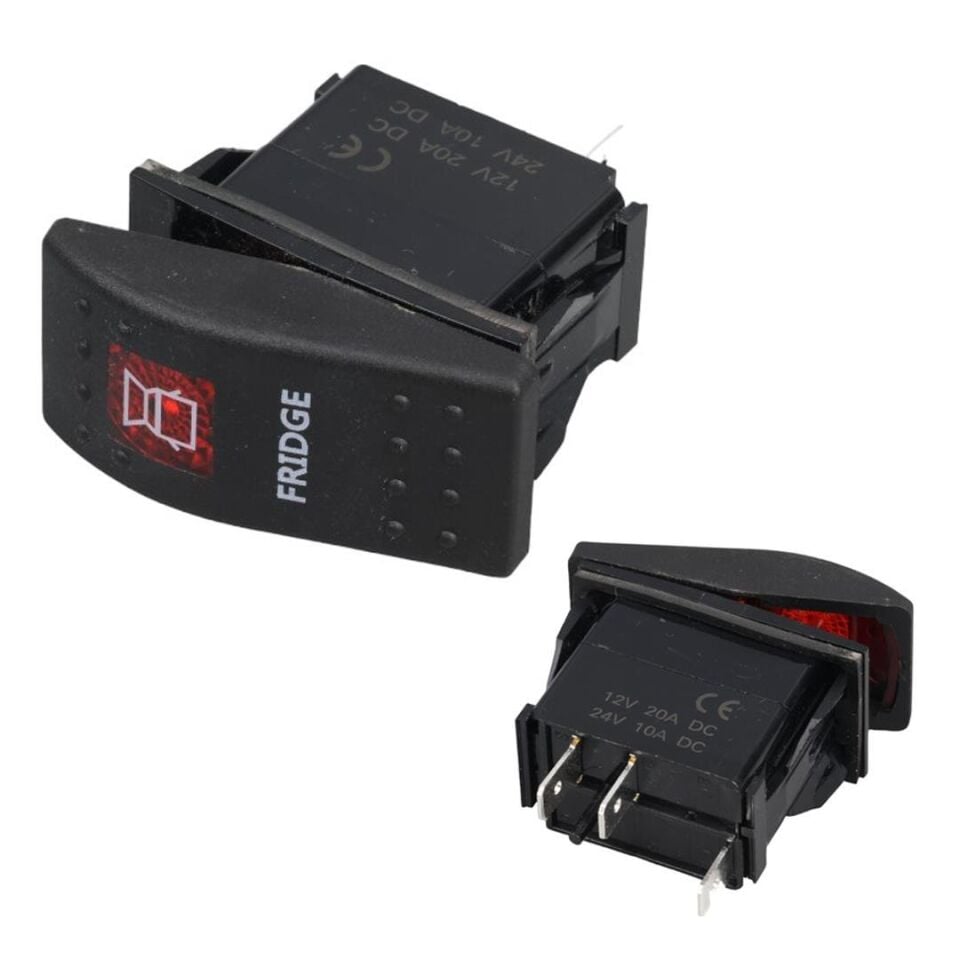 Ayt Buzdolabı Sembollu Lambalı Işıklı Araç On Off Aç Kapa Anahtar Düğme Oto İçin 12-24 Volt Switch 3 Pinli