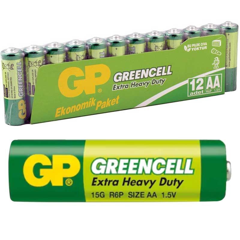 GP 15G-2VS12 Greencell AA Kalem Pil 12 li Paket