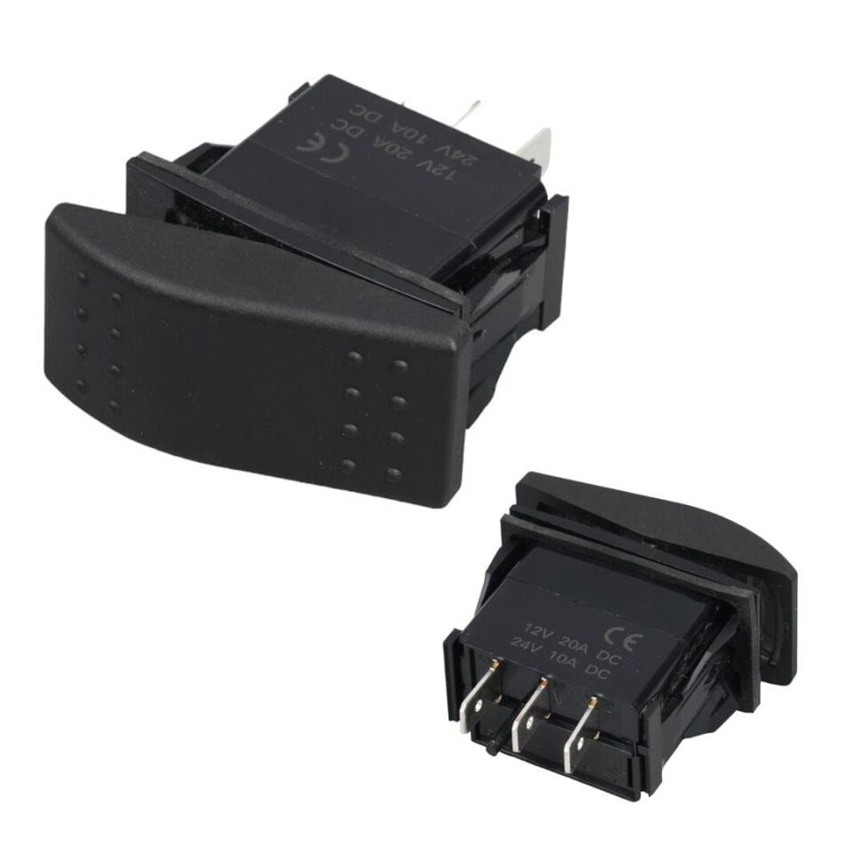 Ayt Boş Sembolsuz Araç On Off Aç Kapa Anahtar Düğme Oto İçin 12-24 Volt Switch 3 Pinli