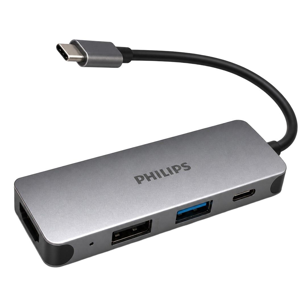 Philips SWR1607G/93 TYPE-C 4'Ü 1 Arada Çok Fonksiyonlu Dönüştürücü Hub