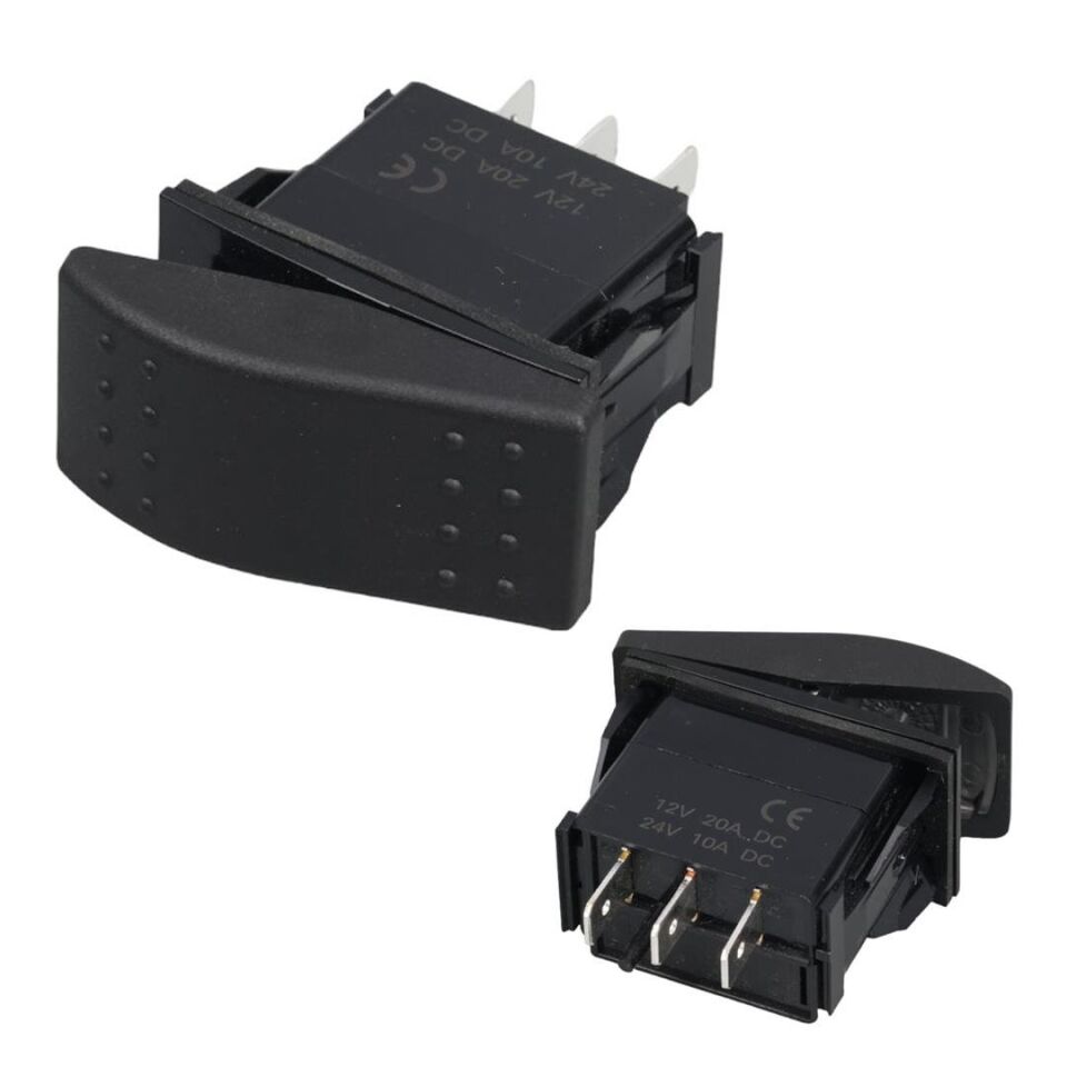 Ayt Boş Sembolsuz Araç On Off Aç Kapa Yaylı Anahtar Düğme Oto İçin 12-24 Volt Switch 3 Pinli