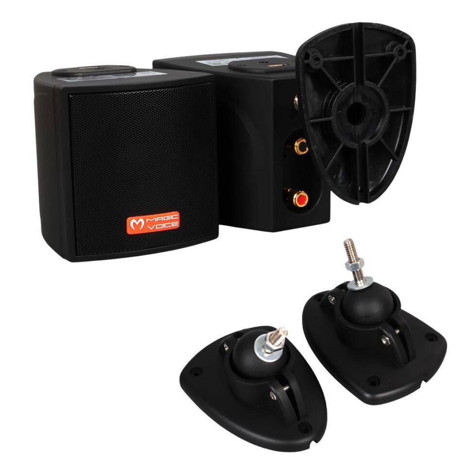 Magicvoice MV-18 30 Watt Hat Trafolu USB'li Sütun Hoparlör 2'Li Takım Okul Cami Konferans Salonu Hoparlörü
