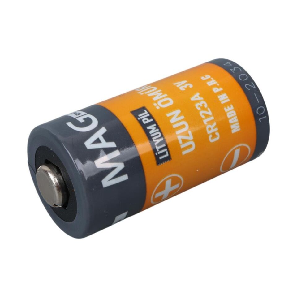 Mag Batteries MG-123 CR123A 3 Volt Lityum Fotoğraf Makinesi Pili Tekli Blister
