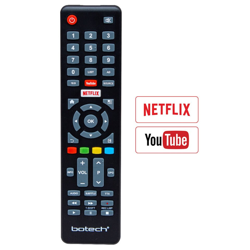 Ayt Botech Netflix Youtube Tuşlu LCD LED TV Kumandası Uzaktan Kumanda