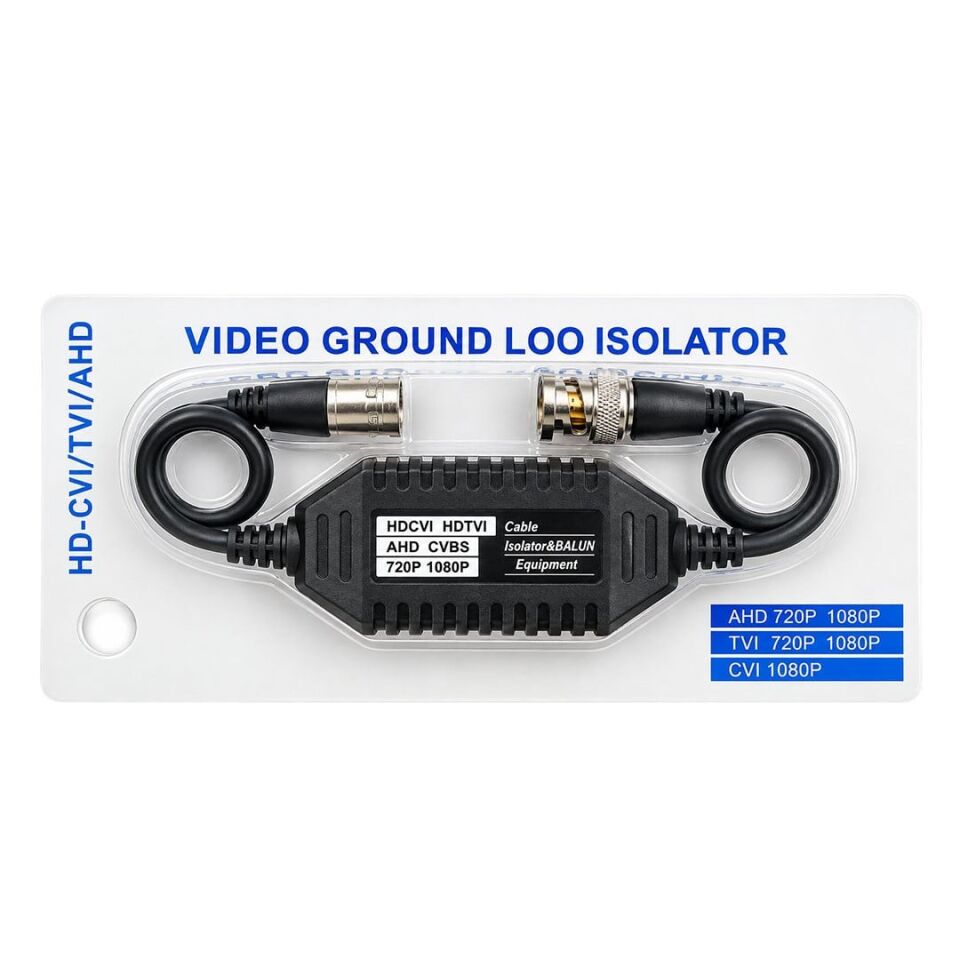 Powermaster CVI-TVI-AHD Parazit Önleyici Video Balun Güvenlik Kamerası Parazit Önleyici Kamera İçin