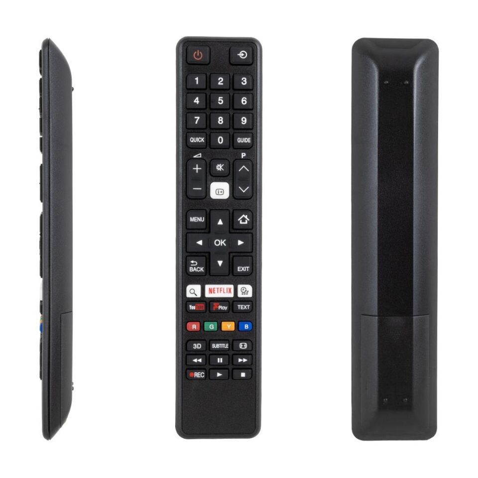 Ayt Weko Kl Toshiba Ct-8069 Netflix Youtube Tuşlu Siyah Lcd Led Tv Kumandası Uzaktan Kumanda