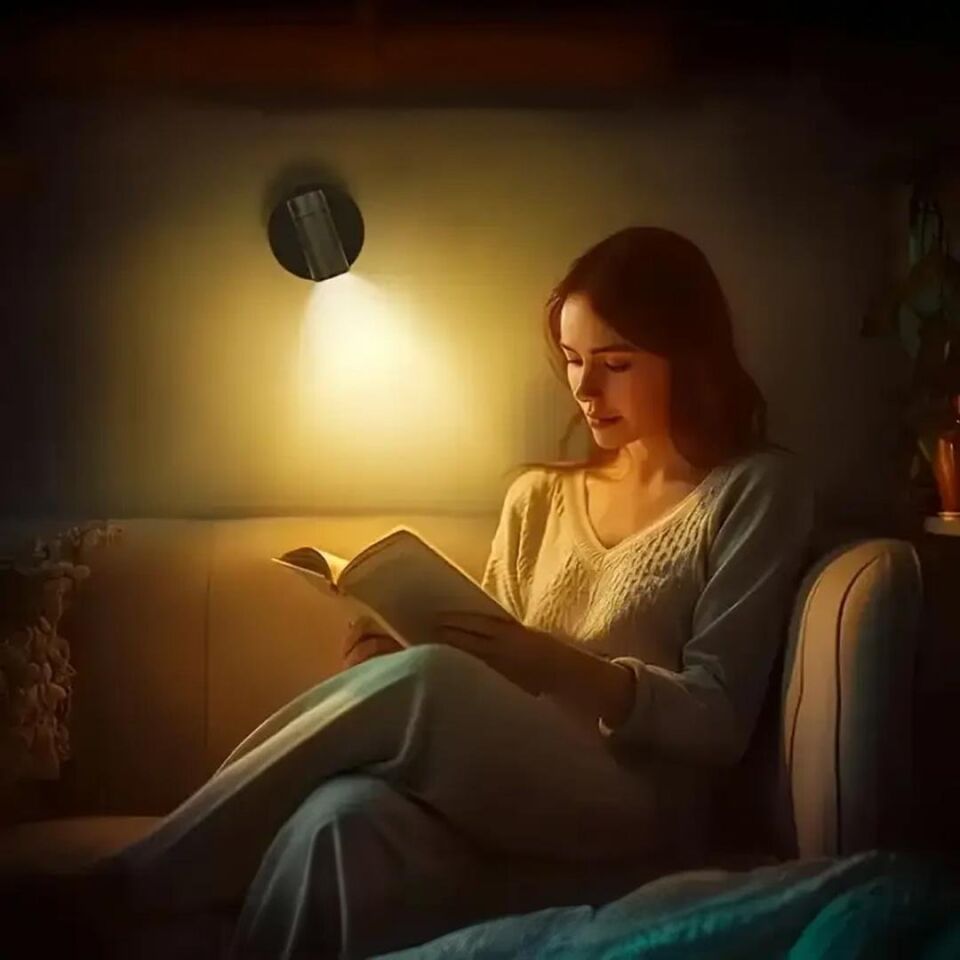 Ayt Ledx AL-XYD05 Çok Fonksiyonlu Dokunmatik Şarjlı 1200mAh Duvar Aplik Type-c Şarj Girişli Led Aydınlatma Lamba