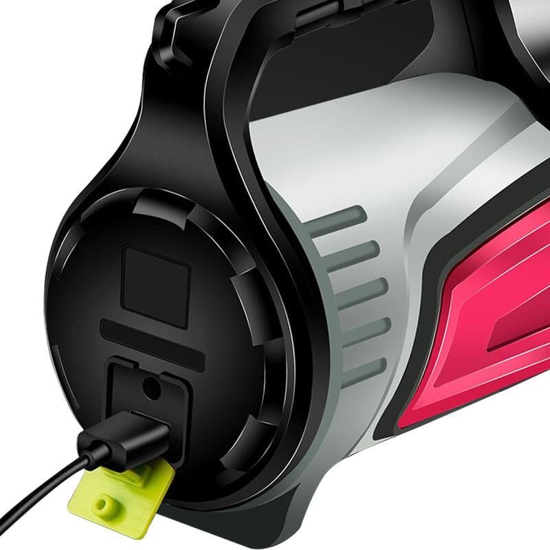 Powermaster Şarjlı Ledli Uzun Menzilli Kamp Tipi Işıldak Fener JS-881A Powerbank Özellikli