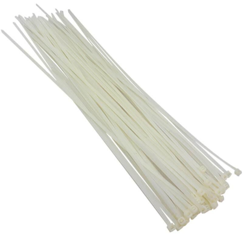 Ayt Powermaster 20 Cm 3.6 Mm Kablo Bağı Klips Kablo Tutacağı Klemens Beyaz 100 lü Paket