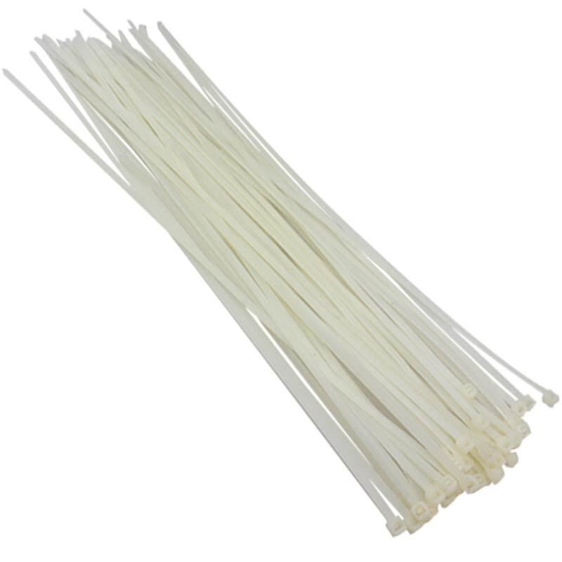 Ayt Powermaster 20 Cm 3.6 Mm Kablo Bağı Klips Kablo Tutacağı Klemens Beyaz 100 lü Paket